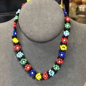 Vintage Flower Handmade Anklet Ankle bracelet 9.25 inch